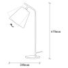 Elegant Black Wall Lamp, Metal Body, 10 x 12 cm, Height 100 cm, E14 Max 40W, IP20 | Glamorous Hotel-Style Lighting for Modern Spaces
