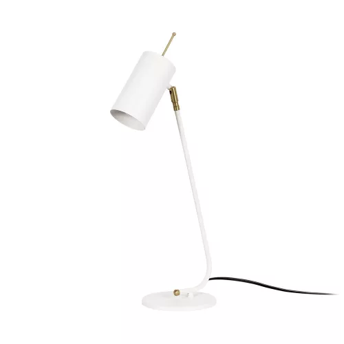 Scandinavian style table lamp, white metal housing, 55 cm height, 8 x 26 cm base, E27 socket (max. 40 W), 200 cm cable, IP20 rating | Elegant and minimalist design for modern interior design