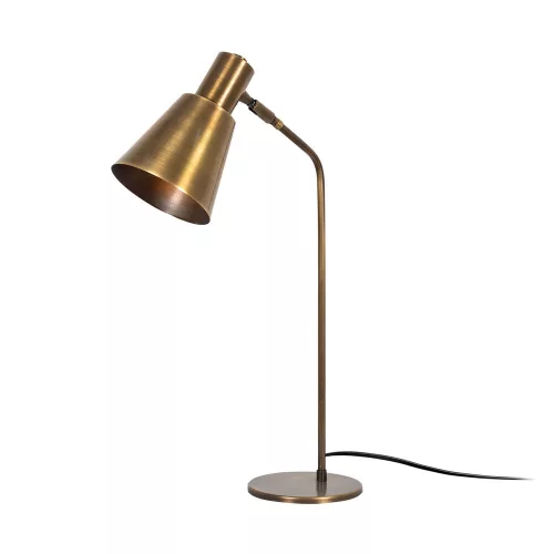 Stylish table lamp with metal housing, vintage copper design, 14 x 28 cm, height 70 cm | E27 Socket (max. 40W), 200 cm Cable | Perfect for modern, industrial and Scandinavian decor