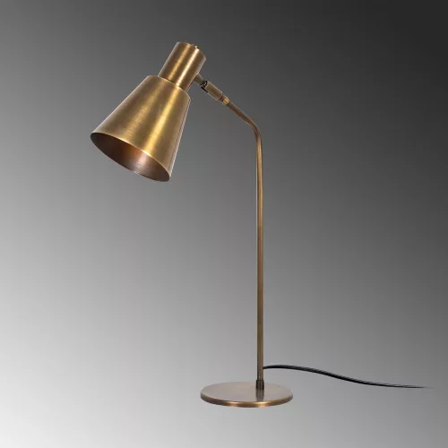 Stylish table lamp with metal housing, vintage copper design, 14 x 28 cm, height 70 cm | E27 Socket (max. 40W), 200 cm Cable | Perfect for modern, industrial and Scandinavian decor