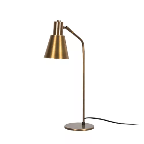 Stylish table lamp with metal housing, vintage copper design, 14 x 28 cm, height 70 cm | E27 Socket (max. 40W), 200 cm Cable | Perfect for modern, industrial and Scandinavian decor