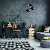 Elegant Black Wall Lamp, Metal Body, 10 x 12 cm, Height 100 cm, E14 Max 40W, IP20 | Glamorous Hotel-Style Lighting for Modern Spaces