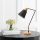 Modern Table Lamp with Metal Body & Wooden Base, 52 cm Height, 14 cm Diameter | E27 Socket, Max 40W, 200 cm Cable | Stylish Black & Oak Design, Perfect for Industrial & Scandinavian Decor