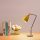 Modern Gold Table Lamp with Metal Body & Wooden Base, 52 cm Height, 14 cm Diameter | E27 Socket, Max 40W, 200 cm Cable | Stylish & Functional Lighting for Home & Office Décor