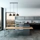 Elegant Black Wall Lamp, Metal Body, 10 x 12 cm, Height 100 cm, E14 Max 40W, IP20 | Glamorous Hotel-Style Lighting for Modern Spaces