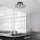 Elegant Black & Gold Chandelier, 55 cm Diameter, 32 cm Height | Metal Body, 3 x E27 Max 40W | Modern Industrial Design, Perfect for Living Room & Dining Spaces, Stylish Lighting Fixture