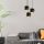 Elegant Black Wall Lamp, Metal Body, 10 x 12 cm, Height 100 cm, E14 Max 40W, IP20 | Glamorous Hotel-Style Lighting for Modern Spaces