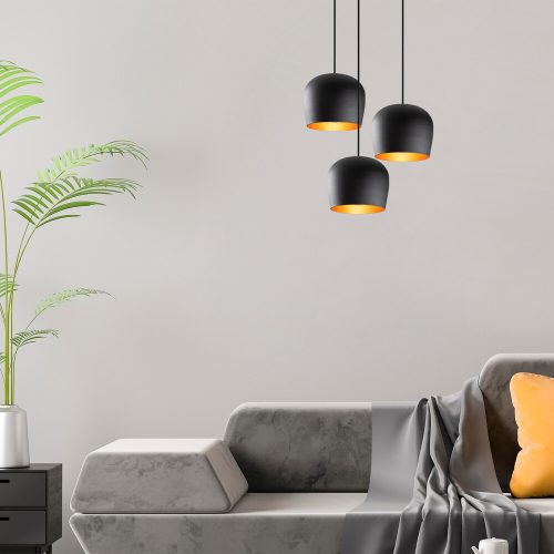 Elegant Black Wall Lamp, Metal Body, 10 x 12 cm, Height 100 cm, E14 Max 40W, IP20 | Glamorous Hotel-Style Lighting for Modern Spaces