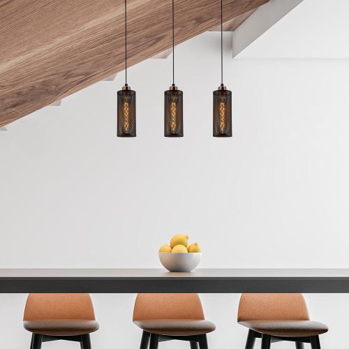 Elegant Black Wall Lamp, Metal Body, 10 x 12 cm, Height 100 cm, E14 Max 40W, IP20 | Glamorous Hotel-Style Lighting for Modern Spaces