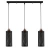 Elegant Black Wall Lamp, Metal Body, 10 x 12 cm, Height 100 cm, E14 Max 40W, IP20 | Glamorous Hotel-Style Lighting for Modern Spaces