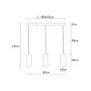 Elegant Black Wall Lamp, Metal Body, 10 x 12 cm, Height 100 cm, E14 Max 40W, IP20 | Glamorous Hotel-Style Lighting for Modern Spaces