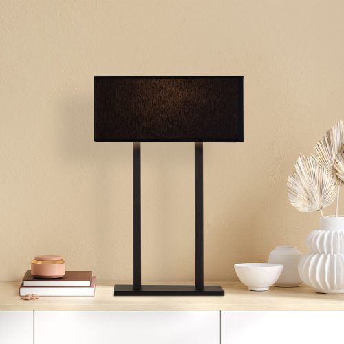 Elegant Black Wall Lamp, Metal Body, 10 x 12 cm, Height 100 cm, E14 Max 40W, IP20 | Glamorous Hotel-Style Lighting for Modern Spaces