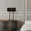 Elegant Black Wall Lamp, Metal Body, 10 x 12 cm, Height 100 cm, E14 Max 40W, IP20 | Glamorous Hotel-Style Lighting for Modern Spaces
