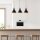 Modern Industrial Chandelier, Black & Red, 72 x 22 cm, Height 118 cm | Metal Body, 3 x E27 Socket, IP20 | Perfect for Scandinavian & Novelty Decor, Stylish Lighting for Home & Office Spaces