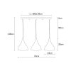 Elegant Black Wall Lamp, Metal Body, 10 x 12 cm, Height 100 cm, E14 Max 40W, IP20 | Glamorous Hotel-Style Lighting for Modern Spaces
