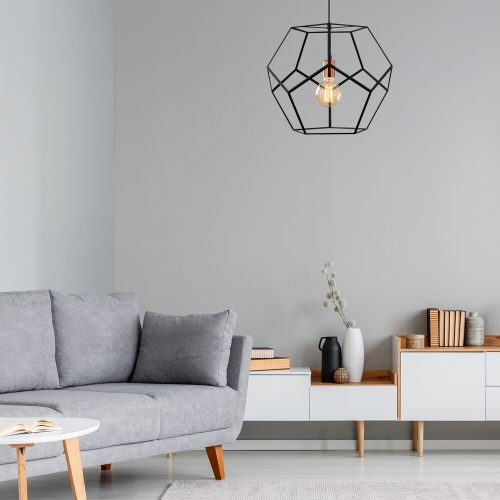 Elegant Black Wall Lamp, Metal Body, 10 x 12 cm, Height 100 cm, E14 Max 40W, IP20 | Glamorous Hotel-Style Lighting for Modern Spaces