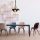 Elegant Black & Gold Chandelier, 45 cm Diameter, 108 cm Height | Adjustable Height, Metal Body, 7 x E27 Socket | Modern Industrial Scandinavian Design for Home & Office | Bulb Not Included