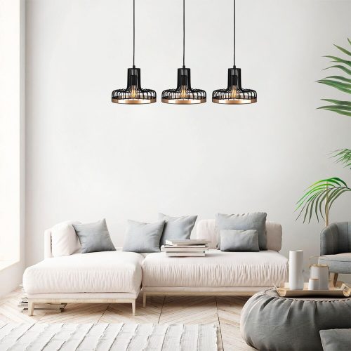 Elegant Black Wall Lamp, Metal Body, 10 x 12 cm, Height 100 cm, E14 Max 40W, IP20 | Glamorous Hotel-Style Lighting for Modern Spaces