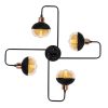 Elegant Black Wall Lamp, Metal Body, 10 x 12 cm, Height 100 cm, E14 Max 40W, IP20 | Glamorous Hotel-Style Lighting for Modern Spaces