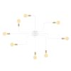 Elegant Black Wall Lamp, Metal Body, 10 x 12 cm, Height 100 cm, E14 Max 40W, IP20 | Glamorous Hotel-Style Lighting for Modern Spaces