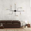 Elegant Black Wall Lamp, Metal Body, 10 x 12 cm, Height 100 cm, E14 Max 40W, IP20 | Glamorous Hotel-Style Lighting for Modern Spaces