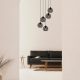 Elegant Black Wall Lamp, Metal Body, 10 x 12 cm, Height 100 cm, E14 Max 40W, IP20 | Glamorous Hotel-Style Lighting for Modern Spaces
