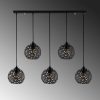 Elegant Black Wall Lamp, Metal Body, 10 x 12 cm, Height 100 cm, E14 Max 40W, IP20 | Glamorous Hotel-Style Lighting for Modern Spaces
