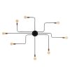Elegant Black Wall Lamp, Metal Body, 10 x 12 cm, Height 100 cm, E14 Max 40W, IP20 | Glamorous Hotel-Style Lighting for Modern Spaces