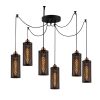 Elegant Black Wall Lamp, Metal Body, 10 x 12 cm, Height 100 cm, E14 Max 40W, IP20 | Glamorous Hotel-Style Lighting for Modern Spaces