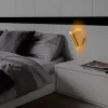 Elegant gold wall lamp, metal housing, 17 x 12 x 13 cm | IP20, LED 1W 3000K | Stylish lighting for modern interior design, perfect for living room, bedroom and hallway atmosphere