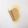 Elegant gold wall lamp, metal housing, 17 x 12 x 13 cm | IP20, LED 1W 3000K | Stylish lighting for modern interior design, perfect for living room, bedroom and hallway atmosphere