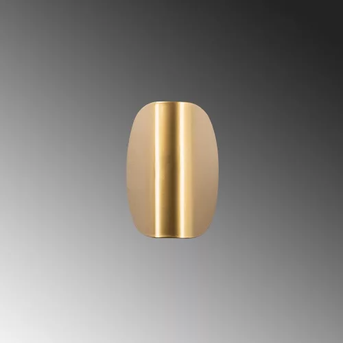Elegant gold wall lamp, metal housing, 17 x 12 x 13 cm | IP20, LED 1W 3000K | Stylish lighting for modern interior design, perfect for living room, bedroom and hallway atmosphere