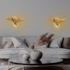 Elegant Gold Wall Lamp, Metal Body, 56 x 14 x 24 cm | IP20, LED 1W 3000K | Stylish Lighting for Modern Home Decor, Living Room & Bedroom | Durable Metal Base Plate, Perfect for Any Space
