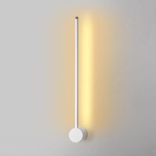 Stylish white wall lamp, metal housing, 62 x 10 x 7 cm | IP20, SMD LED 8W 3000K | Perfect for modern interior design, an elegant lighting solution for living rooms, bedrooms and offices