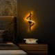 Stylish Black Wall Lamp, Metal Body, 16 x 41 x 25 cm | SMD LED 11W 3000K | Durable Metal Base Plate, IP20 Rated | Perfect for Modern Living Rooms, Bedrooms & Hallways, Elegant & Functional Design