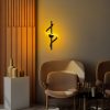 Stylish Black Wall Lamp, Metal Body, 16 x 41 x 25 cm | SMD LED 11W 3000K | Durable Metal Base Plate, IP20 Rated | Perfect for Modern Living Rooms, Bedrooms & Hallways, Elegant & Functional Design