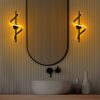 Stylish Black Wall Lamp, Metal Body, 16 x 41 x 25 cm | SMD LED 11W 3000K | Durable Metal Base Plate, IP20 Rated | Perfect for Modern Living Rooms, Bedrooms & Hallways, Elegant & Functional Design