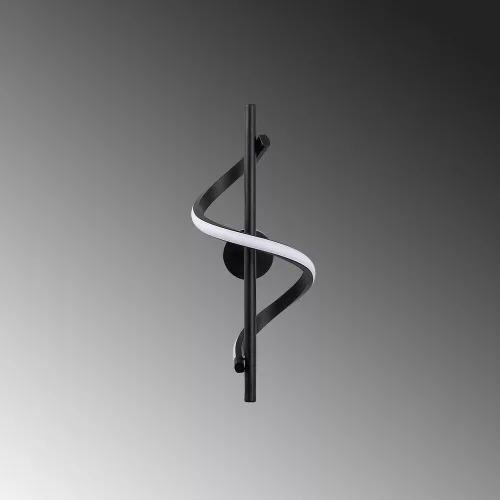 Stylish black wall lamp, metal housing, 16 x 41 x 25 cm | SMD LED 11W 3000K | Durable metal base, IP20 rated | Perfect for modern living rooms, bedrooms and hallways, for an elegant and functional design