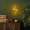 Elegant Gold Wall Lamp, Metal Body, 16 x 41 x 25 cm | SMD LED 11W 3000K | Stylish Lighting for Modern Home Decor, IP20 Rated, Durable Metal Base Plate, Perfect for Living Room & Bedroom Ambiance