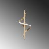 Elegant Gold Wall Lamp, Metal Body, 16 x 41 x 25 cm | SMD LED 11W 3000K | Stylish Lighting for Modern Home Decor, IP20 Rated, Durable Metal Base Plate, Perfect for Living Room & Bedroom Ambiance