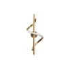 Elegant Gold Wall Lamp, Metal Body, 16 x 41 x 25 cm | SMD LED 11W 3000K | Stylish Lighting for Modern Home Decor, IP20 Rated, Durable Metal Base Plate, Perfect for Living Room & Bedroom Ambiance