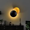 Stylish Wall Lamp, Black & Copper, 25 x 25 x 16 cm | Durable Metal Body, SMD LED 5W 3000K | Perfect for Modern Living Rooms, Bedrooms & Offices, Elegant Design with IP20 Rating