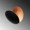 Stylish Wall Lamp, Black & Copper, 25 x 25 x 16 cm | Durable Metal Body, SMD LED 5W 3000K | Perfect for Modern Living Rooms, Bedrooms & Offices, Elegant Design with IP20 Rating