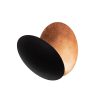 Stylish Wall Lamp, Black & Copper, 25 x 25 x 16 cm | Durable Metal Body, SMD LED 5W 3000K | Perfect for Modern Living Rooms, Bedrooms & Offices, Elegant Design with IP20 Rating