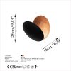 Stylish Wall Lamp, Black & Copper, 25 x 25 x 16 cm | Durable Metal Body, SMD LED 5W 3000K | Perfect for Modern Living Rooms, Bedrooms & Offices, Elegant Design with IP20 Rating