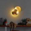 Elegant Gold Wall Lamp, Metal Body, 25 x 25 x 16 cm | SMD LED 5W 3000K | Stylish Lighting for Modern Home Decor, IP20 Rated, Perfect for Living Room, Bedroom & Hallway Ambiance