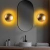Elegant Gold Wall Lamp, Metal Body, 25 x 25 x 16 cm | SMD LED 5W 3000K | Stylish Lighting for Modern Home Decor, IP20 Rated, Perfect for Living Room, Bedroom & Hallway Ambiance