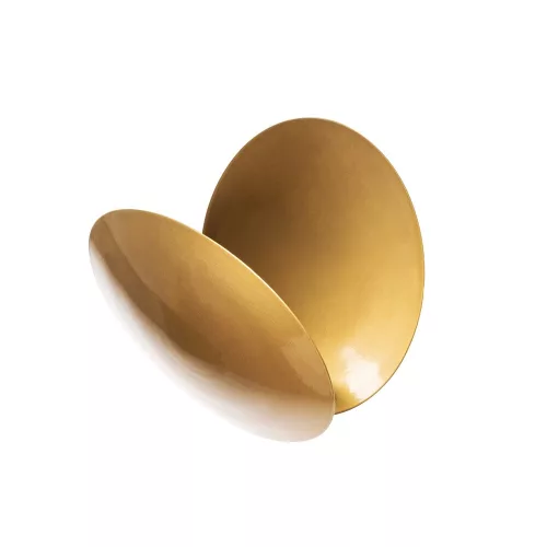 Elegant gold wall lamp, metal housing, 25 x 25 x 16 cm | SMD LED 5W 3000K | Stylish lighting for modern interior design, IP20 rating, perfect for living room, bedroom and hallway atmosphere