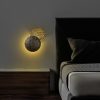 Stylish Wall Lamp, Black & Gold, 21 x 21 x 15 cm | Durable Metal Body, SMD LED 5W 3000K | Elegant Design for Modern Home Decor, IP20 Rated, Perfect for Living Room & Bedroom Lighting