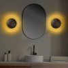 Stylish Wall Lamp, Black & Gold, 21 x 21 x 15 cm | Durable Metal Body, SMD LED 5W 3000K | Elegant Design for Modern Home Decor, IP20 Rated, Perfect for Living Room & Bedroom Lighting
